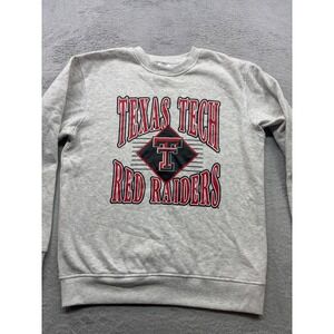 Rivalry Threads Texas Tech Red Raiders Crewneck Sweatshirt Gray Womens M see des